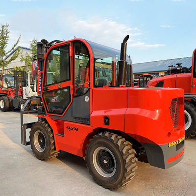 3.5T Integrated Rough Terrain Forklift Built-in Counterweight